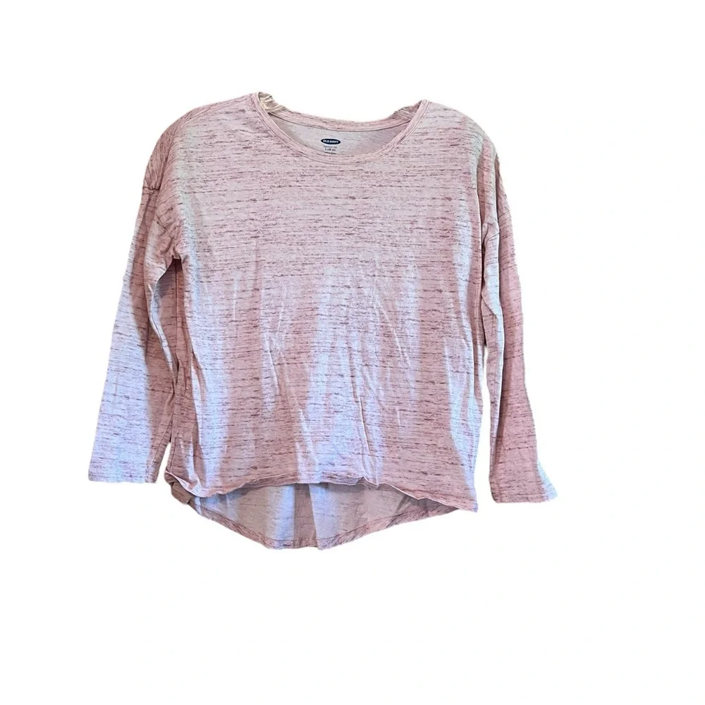 Old Navy Pink Heathered Soft T Shirt